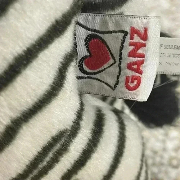 Ganz Signature Black and White Webkinz Zebra No Code - Picture 9 of 9